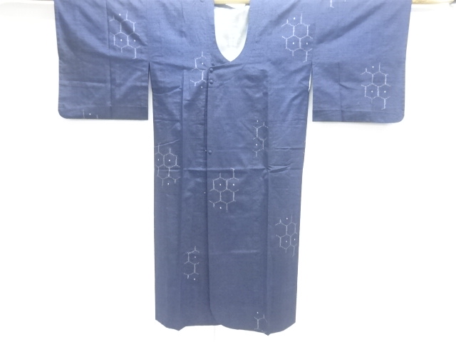 JAPANESE KIMONO / MICHIYUKI COAT / TSUMUGI / WOVEN KIKKO